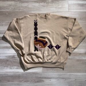 Vintage Moxie Design Designed By Lily And Wolf Schlien Southwest Sweatshirt XL